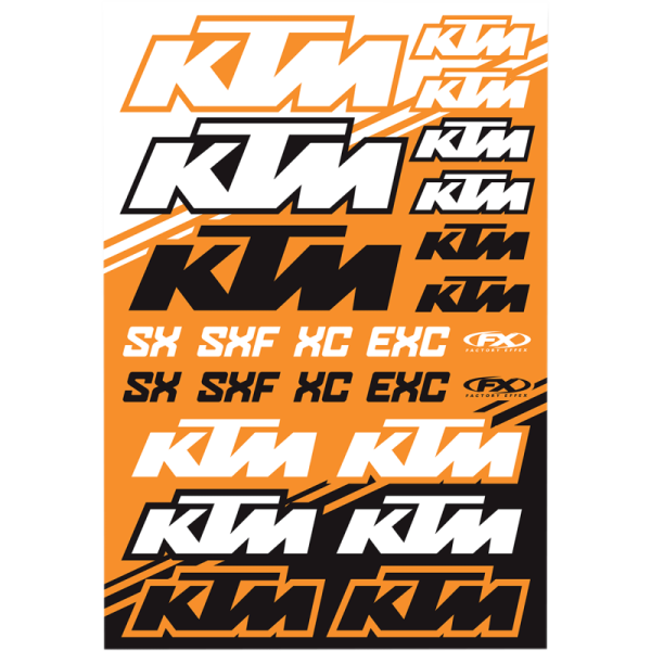 (image for) FACTORY EFFEX KTM EXC/SX/SX-F/XC OEM Sticker Sheet