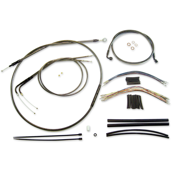 (image for) MAGNUM Black Pearl Designer DOT Handlebar Installation Kit, 12"-14" Apes