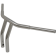 (image for) Drag Specialties 1 1/4" Buffalo Bars - Chrome - 10" T-Bar (curved risers)