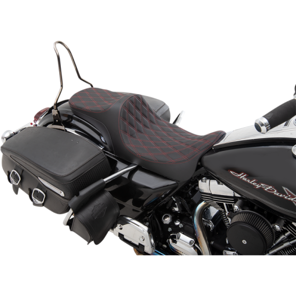 (image for) DRAG SPECIALTIES SEATS Predator III 2-Up Seat Double Diamond Red