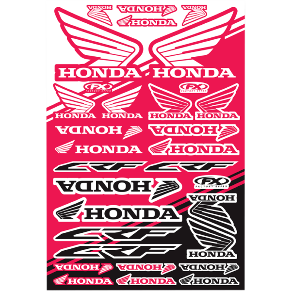 (image for) FACTORY EFFEX Honda CRF OEM Sticker Sheet