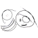 (image for) Magnum XR Handlebar Kit, Black w/ Chrome Fittings 12"-14"