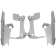 (image for) Polished Fats/Slim Mount Kit - Honda VTX1300S/R