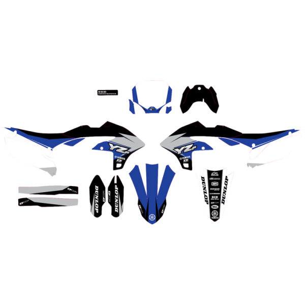(image for) D'Cor Visuals Complete Graphics Kit - COR 9 Yamaha, white background
