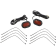 (image for) Plugz Antenna Grommet Lights - Red lens, gloss black trim