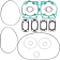 (image for) Vertex Full Top End Gasket Set - Formula Plus X/E/XTC/EFI 93