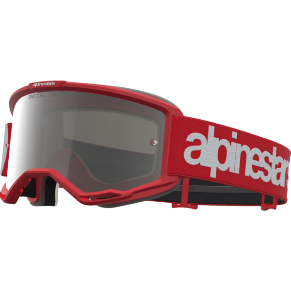 (image for) ALPINESTARS GOGGLES Alpinestars Vision 5 Goggles - Hone Red/Silver (Mirror Silver Lens)