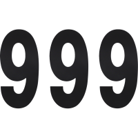 (image for) Standard Numbers - 6" Black - No. 9