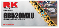 (image for) RK GB 520 MXU Gold Motocross Chain - 130 Links