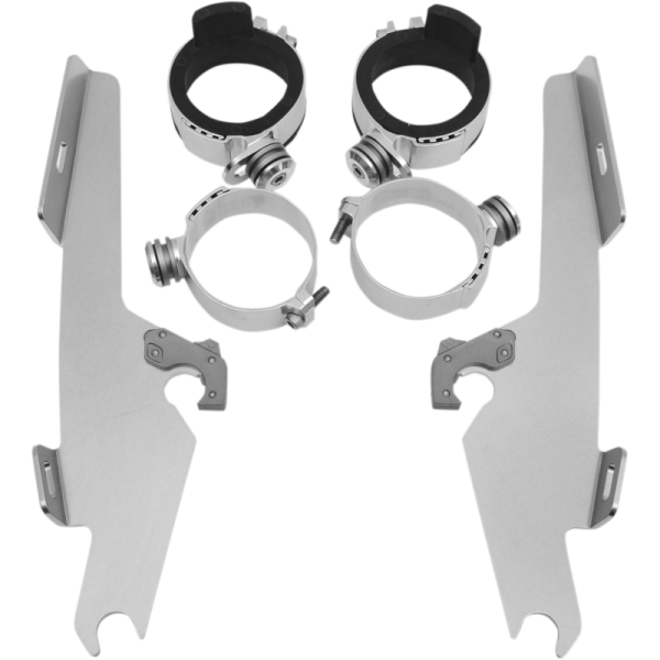 (image for) MEMPHIS SHADES METRIC Trigger-Lock Mount Kit Polished for Yamaha XV650 V-Star Classic 98-15