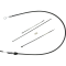 (image for) Quick Connect Upper Clutch Cable, Black/Chrome, 52"