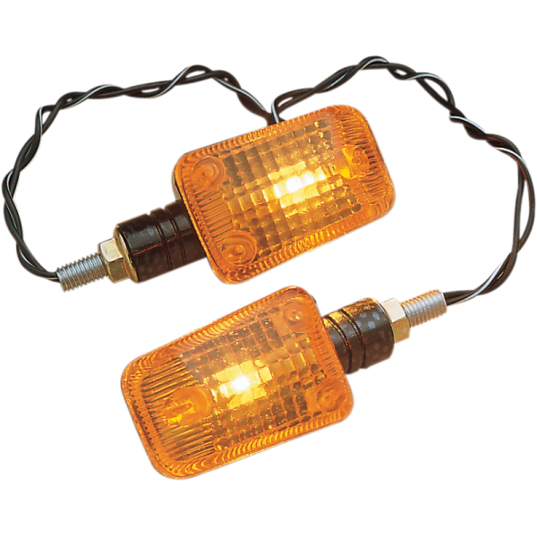 (image for) K&S TECHNOLOGIES Carbon Mini-Stalk Marker Light - Amber Lens