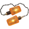 (image for) Carbon Mini-Stalk Marker Light - Amber Lens
