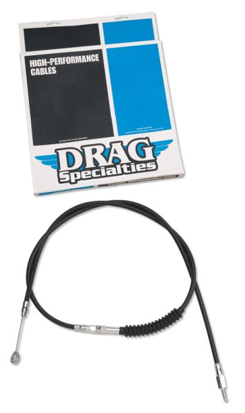 (image for) Drag Specialties High Efficiency Black Vinyl Clutch Cable (Custom Length)
