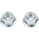 (image for) Hex-Head Flange Fuji-Style Metal Locking Nuts - M6 x 1.0 10 mm