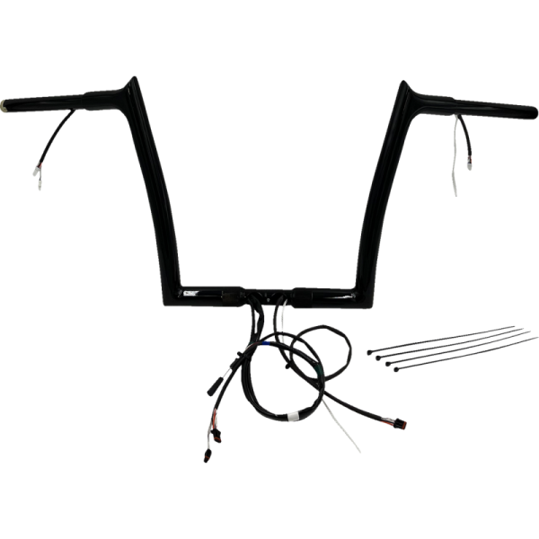 (image for) EZ Install Gloss Black 12" Pointed Top Handlebar Kit