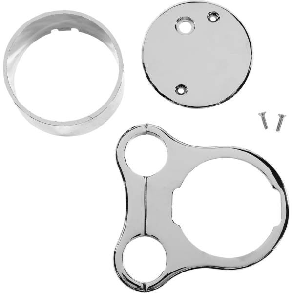 (image for) Drag Specialties T-Bar Single Gauge Mount Chrome