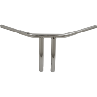 (image for) Buffalo Bars 10” T-Bar (Curved Risers) - Chrome