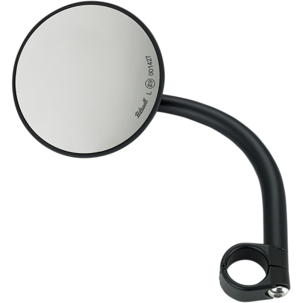(image for) BILTWELL Round Utility Mirror - Black for 1" bars