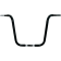 (image for) Drag Specialties 1 1/4" Buffalo Touring Handlebars - Gloss Black - 14" Ape Hanger