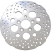 (image for) Drag Specialties Polished Stainless Steel Drilled Rear Brake Rotor 11.5"