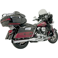 (image for) Bassani B4 2-Into-1 System - Chrome w/ Straight Muffler