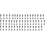 (image for) Set of 50 fasteners w/ matching nuts