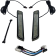 (image for) LED Front Fork Lightz - Smoke/Black