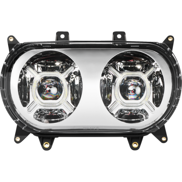 (image for) Custom Dynamics ProGLOW Double-X Headlight Chrome