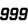 (image for) Race Series Numbers - 6" Black - No. 9