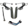 (image for) LED Front Fork Lightz - Smoke/Chrome