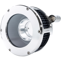 (image for) Feuling BA Air Cleaner Kit - Clear Outer Covers - Chrome finish w/ black filter