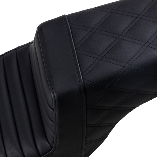 (image for) Saddlemen Step-Up Seat, Black, Front TR/Rear LS