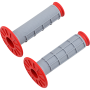 (image for) Renthal Dual-Compound Half-Waffle Grips - Red