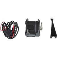 (image for) Smartphone Holder with Charger - Black Fairing Mount (99-13)