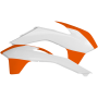 (image for) Radiator Shroud/Louver - KTM white/orange