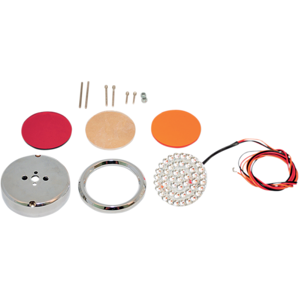 Custom Dynamics 2.25" Chrome LED Circle