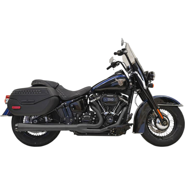 (image for) BASSANI XHAUST Road Rage 2-Into-1 System (Black, Long)
