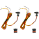(image for) Micro Bullet V2 LED Turn Signals - Amber/Red, Chrome