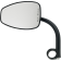 (image for) Teardrop Utility Mirror - Black for 1" bars