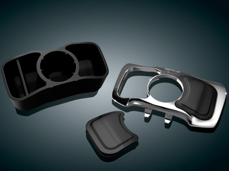 (image for) Kuryakyn Glove Box Cubby - Chrome
