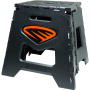 (image for) Cycra Folding Moto Stand - Black w/ orange decal
