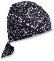 (image for) Flydanna Headwrap - Black paisley