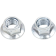 (image for) Hex-Head Flange Fuji-Style Metal Locking Nuts - M8 x 1.25 12 mm