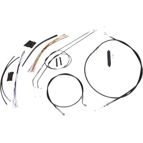 (image for) MAGNUM XR Stainless DOT Kit - Black w/ Chrome Fittings 10"-12"