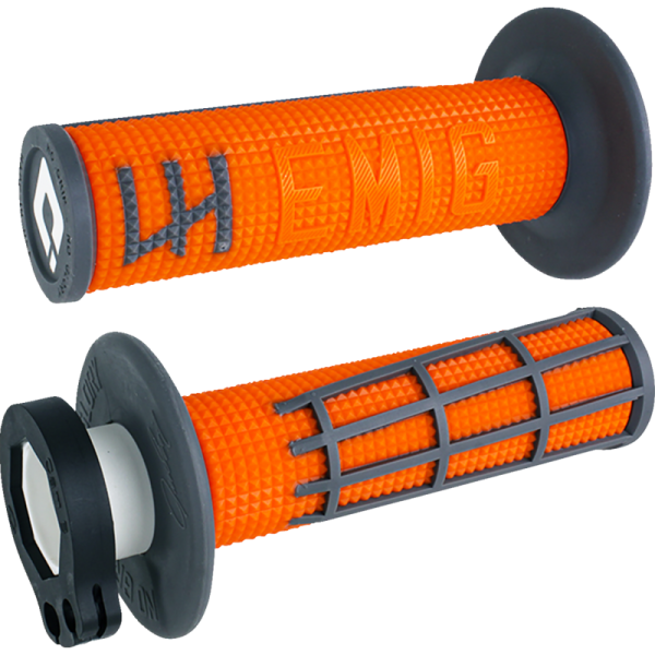 (image for) ODI EMIG 2.0 V2 Lock-On Grips - Orange/graphite