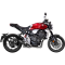 (image for) LV-10 Full black stainless steel Slip-On for HONDA CB1000R 18-24