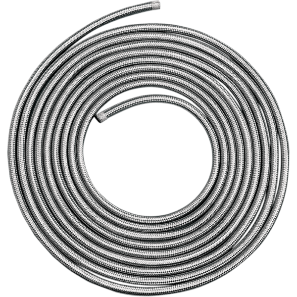 (image for) Drag Specialties Stainless Steel Braided Hose 1/4" ID - 3' Length