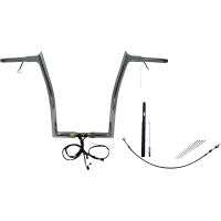 (image for) EZ Install Chrome 16" Pointed Top Handlebar Kit