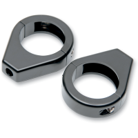(image for) Turn Signal Fork Clamp Smooth 41mm Gloss Black